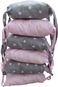 BabyTýpka Cushion Bumpers - Stars Pink - Crib Bumper