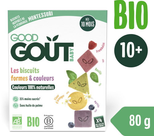Good Gout BIO Sušenky barvy & tvary (80 g) - Sušenky pro děti - Hlavní obrázek