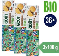 Good Gout BIO Maslové sušienky plnené lieskovoorieškovým krémom (3× 100 g) - Sušienky pre deti