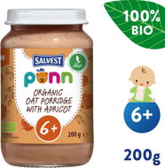 Bébiétel SALVEST Ponn BIO sárgabarack zabpehellyel (200 g) - Příkrm