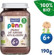 Baby Food SALVEST Ponn ORGANIC Blueberries with Oatmeal (190g) - Příkrm