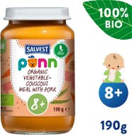 Bébiétel SALVEST Ponn BIO sertéshús kuszkuszos zöldségekkel (190 g) - Příkrm