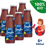 SALVEST Smushie ORGANIC Fruit Smoothie with Blackcurrant and Plums (6 × 240ml) - Baby Food