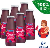 SALVEST Smushie ORGANIC Fruit Smoothie with Blueberries, Raspberries and Blackcurrants (6 × 240ml) - Baby Food