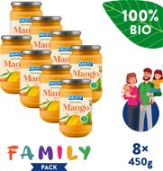 SALVEST Family ORGANIC Mango 100% (8 × 450g) - Baby Food