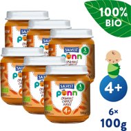 SALVEST Ponn ORGANIC Carrot Puree (6 × 100g) - Baby Food