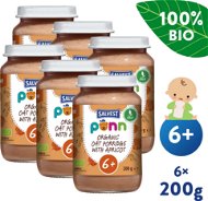 SALVEST Ponn ORGANIC Apricots with Oatmeal (6 × 200g) - Baby Food