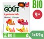 Good Gout BIO variácie kapsičiek Moje obľúbené ovocie (4× 120 g) - Kapsička pre deti