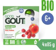 Good Gout BIO Rice dessert with peach and raspberry (4×85 g) - Meal Pocket