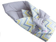 BabyType Wrap - Zigzag Yellow Grey - Swaddle Blanket