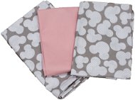 BabyTýpka 3-dielna sada obliečok – Mickey pink - Detská posteľná bielizeň