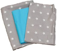 BabyTýpka 3-dielna sada obliečok – Stars blue - Detská posteľná bielizeň