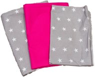 BabyTýpka 3-piece Bedding Set - Stars Fuchsia - Children's Bedding