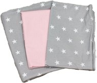 BabyTýpka 3-dielna sada obliečok – Stars Pink - Detská posteľná bielizeň