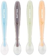 Nattou Silicone Spoons with Soft End 4 pcs - Baby Spoon
