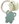 Silicone teether BPA free Lapidou elephant green