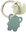Silicone teether BPA free Lapidou elephant green