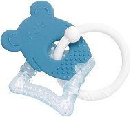 Nattou Silicone Toothpick with Cooling Part without BPA, Blue Mouse - Baby Teether