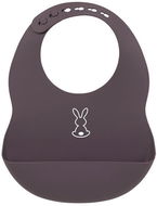 Natta Silicone Bib with Closure without BPA Dark Purple - Bib