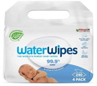 Waterwipes 100% BIO lebomló törlőkendő 4 × 60 db - Popsitörlő