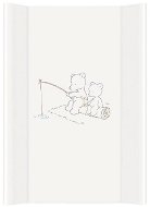 Ceba Baby Prebaľovacia podložka MDF 50 × 70 cm, Papa Bear, biela - Prebaľovacia podložka