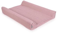 CEBA Changing Mat Cover Waffle Line 50 × 70cm - Silver Pink Ceba - Changing Mat Cover