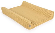 CEBA Changing Mat Cover Waffle Line 50 × 70 cm - Cream Gold Ceba - Changing Mat Cover