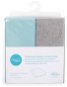 CEBA Changing Mat Cover 50 × 70 - 80cm 2 pcs - Light Grey Melange+Turquoise - Changing Mat Cover