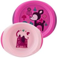 Chicco Dining Set Plate and Bowl, 12m+, Girl - Children's Dining Set