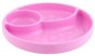 Chicco silikónový tanier ružový, 12 mes.+ - Detský tanier