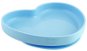 Chicco silikónový tanier, srdiečko modrozelený 9 mes.+ - Tanier