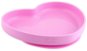 Chicco silikónový tanier srdiečko, ružový 9 mes.+ - Tanier