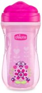 Chicco hrneček Active termo s tvrdým pítkem 266 ml, růžový se vzorem 14 m+ - Baby cup