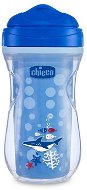 Chicco Active thermo pohár kemény itatóval 266 ml, kék, shark 14 m+ - Tanulópohár