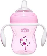 Chicco Learning Mug Transition with Handles 200ml, Pink, 4m+ - Baby cup
