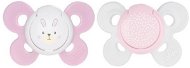 Chicco Physio Comfort Silicone Girl - Bunny/Dots 2 pcs, 0–6 m - Dummy