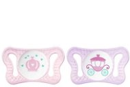 Chicco Physio Micro Silicone Girl - Crown/Carriage 2 pcs, 0–2 m+ - Dummy