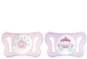 Chicco Physio Micro Silicone Girl - Crown/Carriage 2 pcs, 0–2 m+ - Dummy