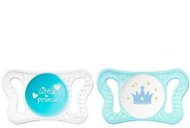 Chicco Physio Micro Silicone Boy - Text/Crown 2 pcs, 0–2 m+ - Dummy