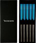 ECOCARE Metal Sushi Chopsticks Box Silver-Blue 10 pcs - Cutlery Set