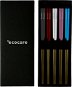 ECOCARE Metal Sushi Chopsticks Box Gold Mix Handle 10 pcs - Cutlery Set