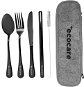 ECOCARE Travel Cutlery Set with Case Black 4 pcs - Cutlery Set