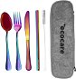ECOCARE Travel Cutlery Set with Rainbow Case 4 pcs - Cutlery Set
