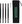 Straws Maxi 12 mm Set Black 4 pcs