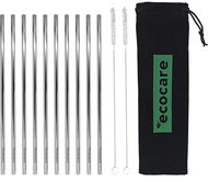 EcoCare Kovové slamky Set Silver 10 ks - Slamka