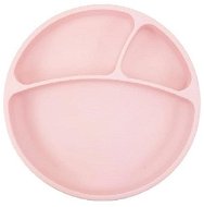 MINIKOIOI Delený silikónový s prísavkou – Pink - Detský tanier