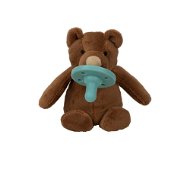 MINIKOIOI S Dummy Teddy Bear, Brown - Baby Sleeping Toy