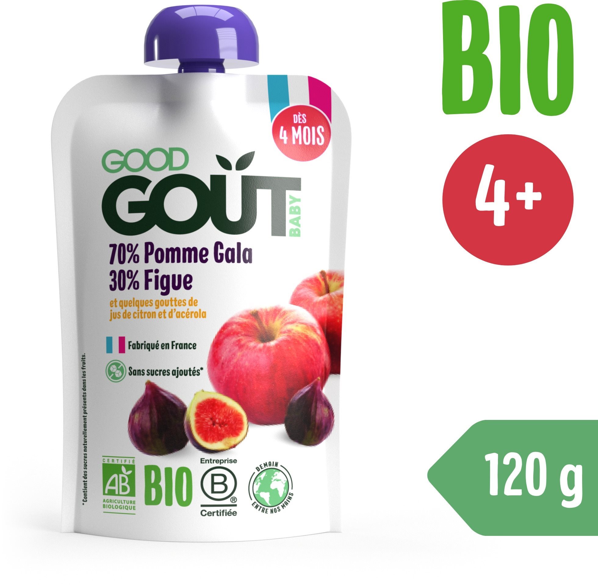 Good Gout Organic Apple and Figs 120 g from 56 K Meal Pocket