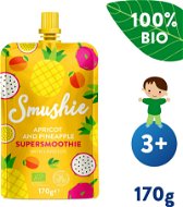 SALVEST Smushie BIO Ovocné smoothie s marhuľou, ananásom a ľanovými semienkami (170 g) - Kapsička pre deti