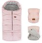 Petite&Mars Winter Set Jibot 3-in-1 and Gloves for Stroller Jasie Flamingo Pink - Stroller Footmuff